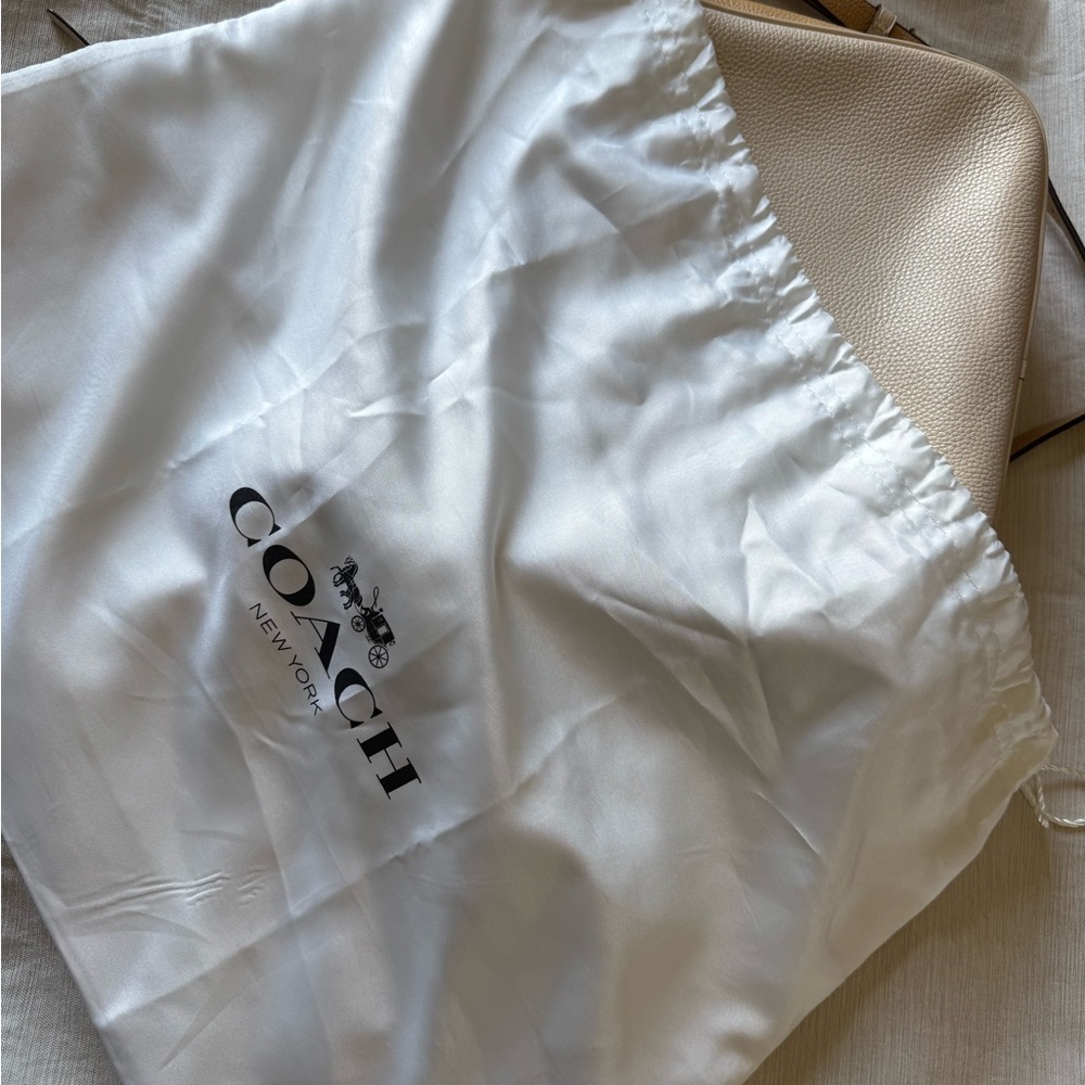 Coach Cream Whipstitch Shoulder Bag - Picture 10 of 10